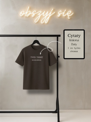 Koszulka z haftem napisu