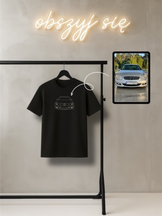 Koszulka z haftem pojazdu